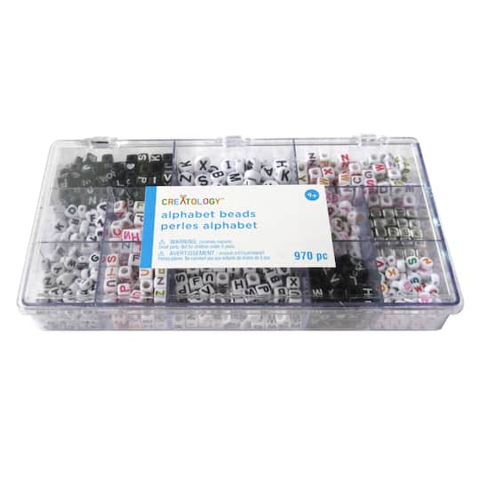 6 Packs: 970 ct. (5,820 total) Alphabet Assorted Bead Box by Creatology™